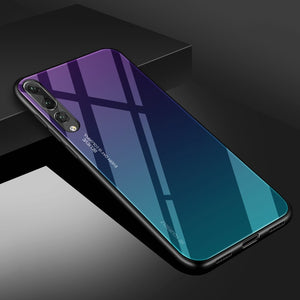 Gradient Tempered Glass Phone Case For Huawei Mate 20 10 P20 Pro P30 Lite Nova 3i 3E 4 Coque Capa For Honor 8X 9 10 Lite Cover - Amzon World