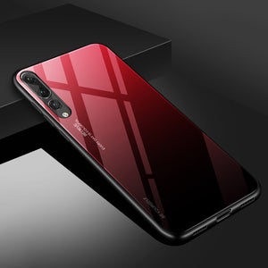 Gradient Tempered Glass Phone Case For Huawei Mate 20 10 P20 Pro P30 Lite Nova 3i 3E 4 Coque Capa For Honor 8X 9 10 Lite Cover - Amzon World