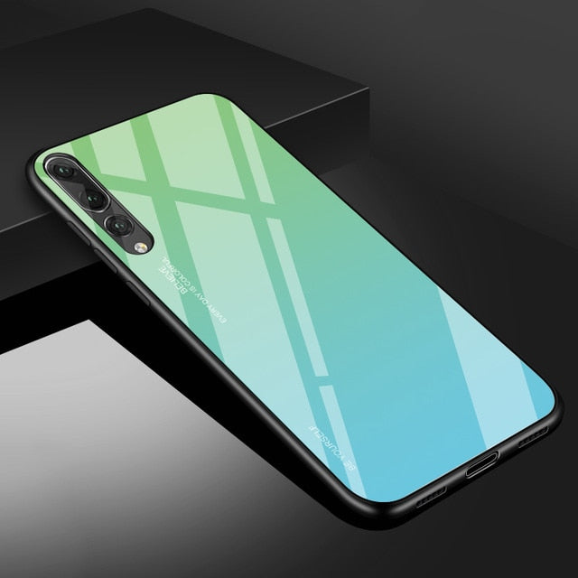 Gradient Tempered Glass Phone Case For Huawei Mate 20 10 P20 Pro P30 Lite Nova 3i 3E 4 Coque Capa For Honor 8X 9 10 Lite Cover - Amzon World