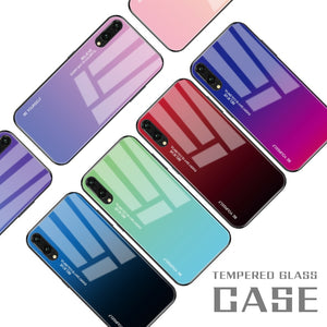 Gradient Tempered Glass Phone Case For Huawei Mate 20 10 P20 Pro P30 Lite Nova 3i 3E 4 Coque Capa For Honor 8X 9 10 Lite Cover - Amzon World