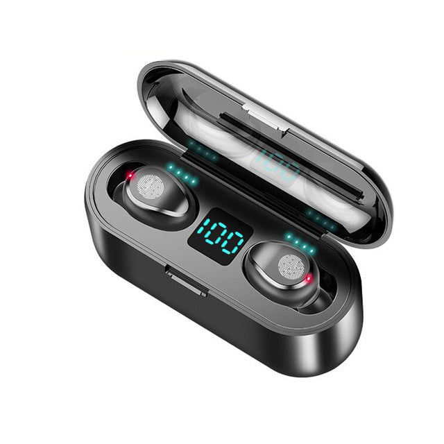 H&A Bluetooth V5.0 Earphone Wireless Earphones Stereo Sport Wireless Headphones Earbuds headset 2000 mAh Power For iPhone Xiaomi - Amzon World