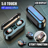 H&A Bluetooth V5.0 Earphone Wireless Earphones Stereo Sport Wireless Headphones Earbuds headset 2000 mAh Power For iPhone Xiaomi - Amzon World