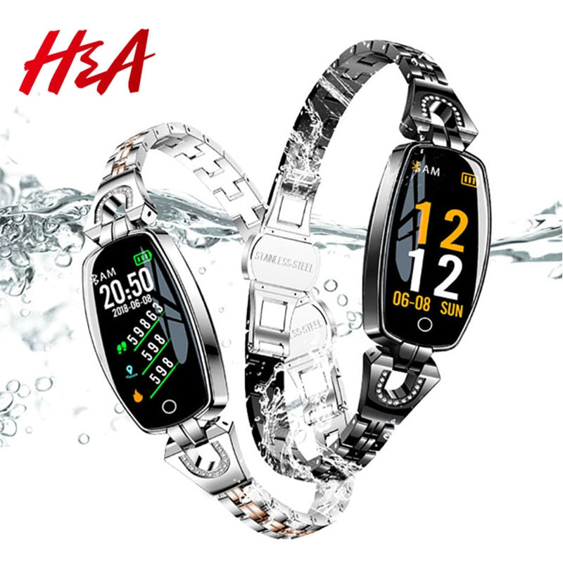 H&A H8 Fitness Bracelet Sport Smart Watch 2019 Waterproof Heart Rate Monitoring Bluetooth For iOS Android Smartwatch Women Gift - Amzon World