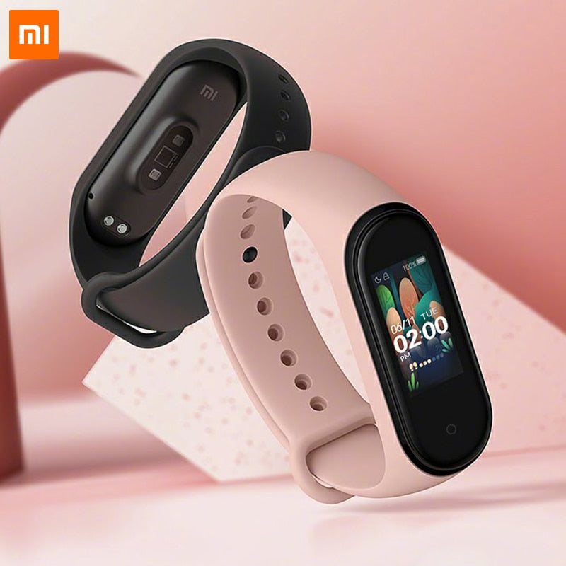 In Stock Original Xiaomi Mi Band 4 Smart Miband 3 Color Screen Bracelet Heart Rate Fitness Music Bluetooth 50M Waterproof Band4 - Amzon World