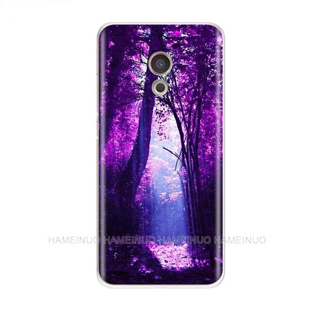 Purple Cover phone Case for Meizu M6 M5 M5S M2 M3 M3S MX4 MX5 MX6 PRO 6 5 U10 U20 note plus - Amzon World