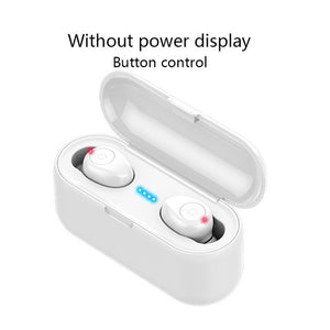 HATOSTEPED Bluetooth Earphones 5.0 TWS Mini Wireless Headset Power Display Earphone with charging box Sports Earbuds Gaming - Amzon World