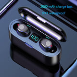 HATOSTEPED Bluetooth Earphones 5.0 TWS Mini Wireless Headset Power Display Earphone with charging box Sports Earbuds Gaming - Amzon World