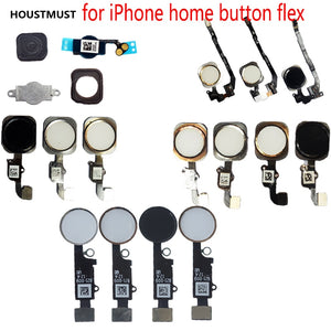 HOUSTMUST 1pcs Home Button with Flex Cable for iPhone 5 5C 5S 6 6Plus 6s plus 7 7Plus Home button Flex Assembly - Amzon World