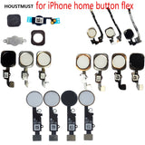 HOUSTMUST 1pcs Home Button with Flex Cable for iPhone 5 5C 5S 6 6Plus 6s plus 7 7Plus Home button Flex Assembly - Amzon World