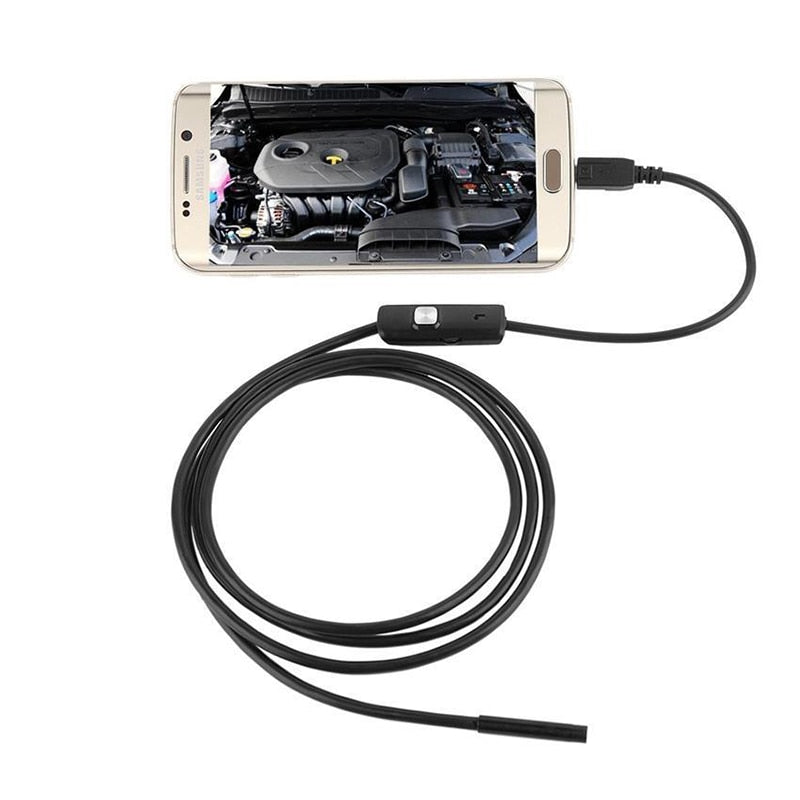 2M 1M 5.5mm 7mm Endoscope Camera Flexible IP67 Waterproof Inspection Borescope Camera for Android PC Notebook 6LEDs Adjustable - Amzon World
