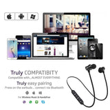 Magnetic Wireless Bluetooth Earphone Stereo Sports Waterproof Earbuds Wireless in-ear Headset with Mic For IPhone 7 Samsung - Amzon World