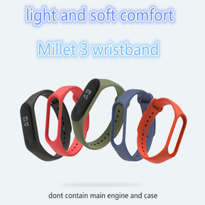 Bracelet for Xiaomi Mi Band 3 4 Sport Strap watch Silicone wrist strap For xiaomi mi band 3 4 bracelet Miband 4 3 Strap - Amzon World