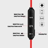 Magnetic Wireless Bluetooth Earphone Stereo Sports Waterproof Earbuds Wireless in-ear Headset with Mic For IPhone 7 Samsung - Amzon World