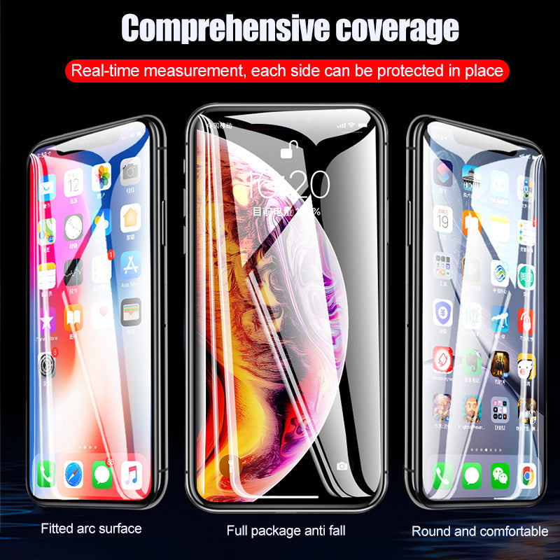 100D Curved Edge Full Cover Protective Glass On The For iPhone - Amzon World