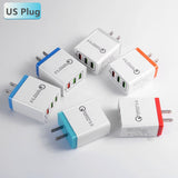 Universal 18 W USB Quick charge 3.0 5V 3A for Iphone 7 8 EU US Plug Mobile Phone Fast charger charging for Samsug s8 s9 Huawei - Amzon World
