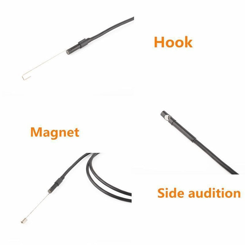 2M 1M 5.5mm 7mm Endoscope Camera Flexible IP67 Waterproof Inspection Borescope Camera for Android PC Notebook 6LEDs Adjustable - Amzon World