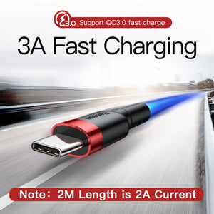 Baseus USB Type C Cable for xiaomi redmi k20 pro USB C Mobile Phone Cable Fast Charging Type C Cable for USB Type-C Devices - Amzon World