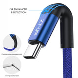 ZNP USB Type C Cable For Samsung S10 Huawei P30 Pro Fast Charge Type-C Mobile Phone Charging Wire USB C Cable for Samsung S9 S8 - Amzon World