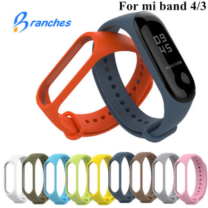 Bracelet for Xiaomi Mi Band 3 4 Sport Strap watch Silicone wrist strap For xiaomi mi band 3 4 bracelet Miband 4 3 Strap - Amzon World