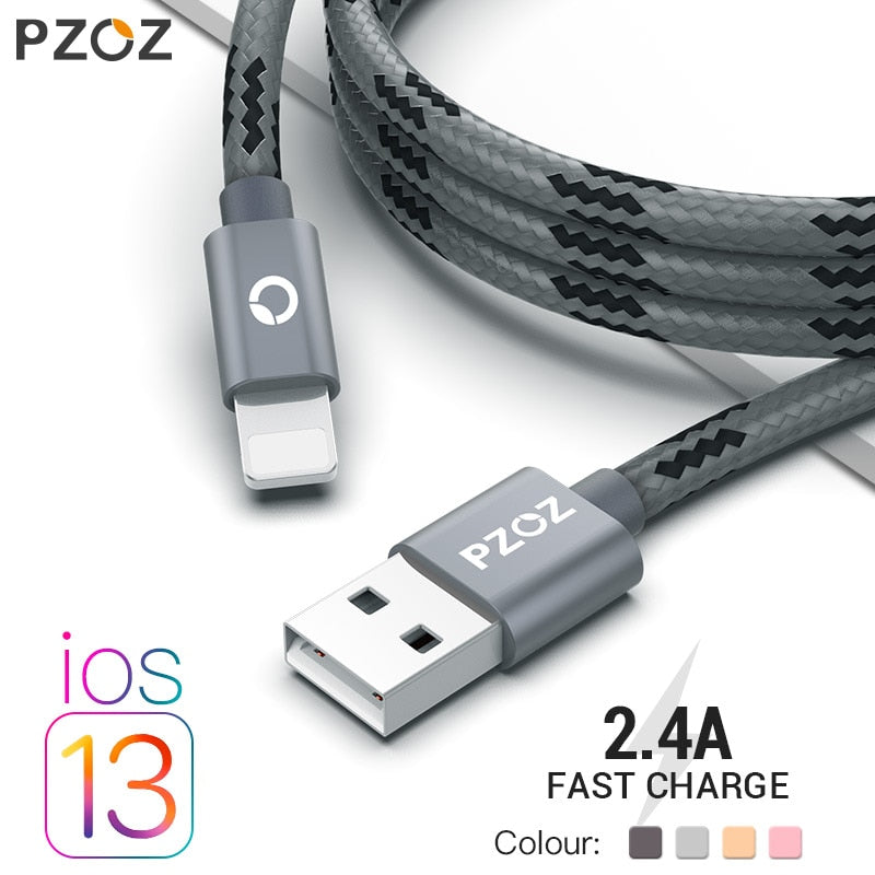 PZOZ usb cable for iphone cable Xs max Xr X 8 7 6 plus 6s 5 s plus ipad mini fast charging cables mobile phone charger cord data - Amzon World