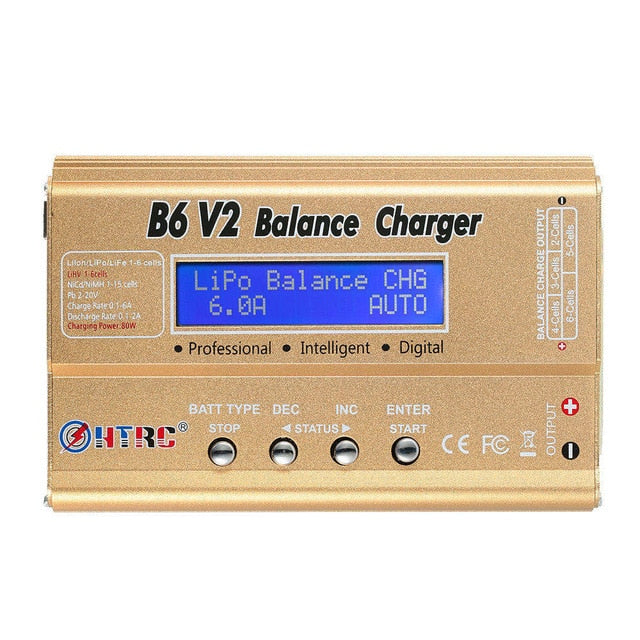 HTRC Imax b6 v2 Balance Charger 80W Professional Digital Discharger For LiHV LiIonLiFe NiCd NiMH PB Battery LiPo Charger - Amzon World