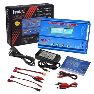 HTRC iMAX B6 80W Battery Charger Lipo NiMh Li-ion Ni-Cd Digital RC IMAX B6 Lipro Balance Charger Discharger + 15V 6A Adapter - Amzon World