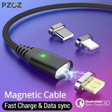 PZOZ Magnetic Cable Micro usb Type C Fast Charging Adapter Phone Microusb Type-C Magnet Charger usb c For iphone Samsung xiaomi - Amzon World