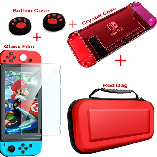 Hard PC Protection Cover For Nintend Switch NS NX Case Transparent Crystal Shell Console Controller Accessories With Stand Cases - Amzon World