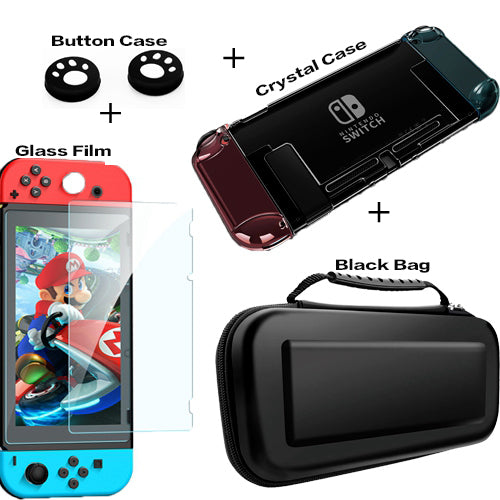 Hard PC Protection Cover For Nintend Switch NS NX Case Transparent Crystal Shell Console Controller Accessories With Stand Cases - Amzon World