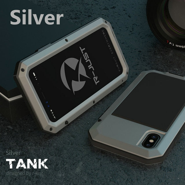 Heavy Duty Protection Doom armor Metal Aluminum phone Case for iPhone 11 Pro Max XR XS MAX 6 6S 7 8 Plus X 5S 5 Shockproof Cover - Amzon World