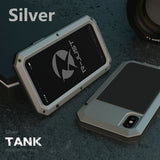 Heavy Duty Protection Doom armor Metal Aluminum phone Case for iPhone 11 Pro Max XR XS MAX 6 6S 7 8 Plus X 5S 5 Shockproof Cover - Amzon World