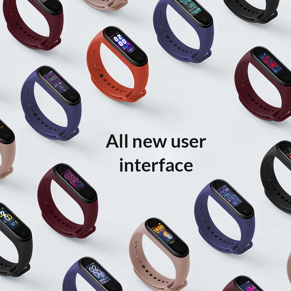 In Stock Original Xiaomi Mi Band 4 Smart Miband 3 Color Screen Bracelet Heart Rate Fitness Music Bluetooth 50M Waterproof Band4 - Amzon World