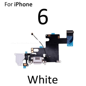 High Quality Charging Flex Cable For iPhone 4S 5 5S SE 6 6S Plus USB Charger Port Dock Connector With Mic Flex Cable - Amzon World