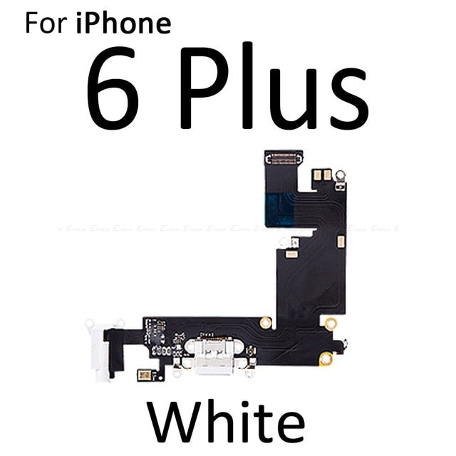 High Quality Charging Flex Cable For iPhone 4S 5 5S SE 6 6S Plus USB Charger Port Dock Connector With Mic Flex Cable - Amzon World