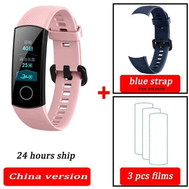 Honor band 5 smart band AMOLED Huawe honor smart watch heart rate fitness sleep swimming sport tracker - Amzon World