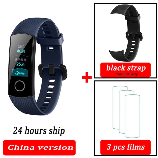 Honor band 5 smart band AMOLED Huawe honor smart watch heart rate fitness sleep swimming sport tracker - Amzon World