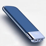 Hot 30000mah Power Bank External Battery PoverBank 2 USB LCD Powerbank Portable Mobile phone Charger for Xiaomi MI iphone X - Amzon World