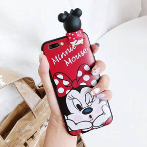 Hot Super cute 3D Minnie Stitch silicone phone case for iphone X XR XS MAX 7 8 6S plus for samsung S10 S8 S9 Note cover coque - Amzon World