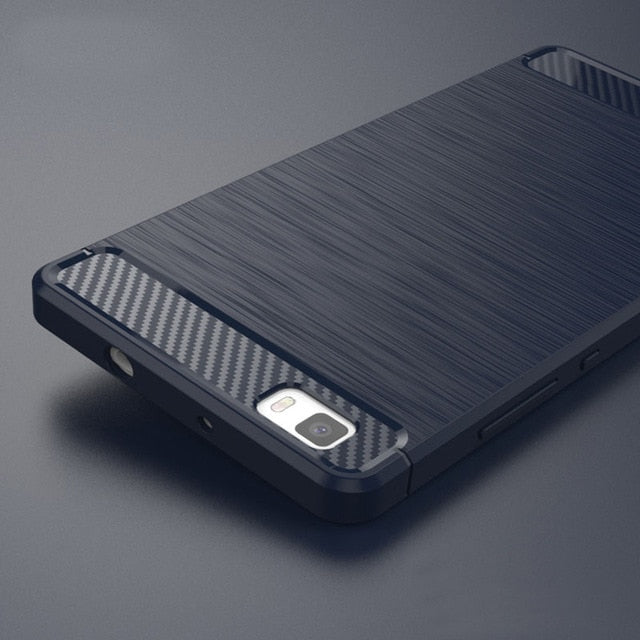 Huawei P8 Lite 2015 Silicone Case Phone Cover Coque For Huawei P8 Lite 2015 Luxury Slim Soft TPU Carbon Fiber Texture Anti-knock - Amzon World
