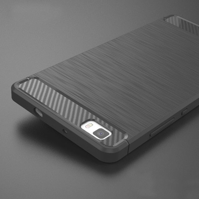 Huawei P8 Lite 2015 Silicone Case Phone Cover Coque For Huawei P8 Lite 2015 Luxury Slim Soft TPU Carbon Fiber Texture Anti-knock - Amzon World