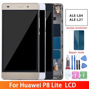 Huawei P8 Lite LCD Display Touch Screen Digitizer Assembly With Frame Replacement ALE-L04 ALE-L21 For 5.0" Huawei P8 Lite LCD - Amzon World