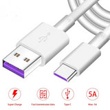 Huawei USB 5A Type C Cable  P30 P20 Pro lite Mate20 10 Pro P10 Plus lite USB 3.1 Type-C Original Supercharge Super Charger Cable - Amzon World