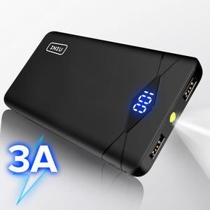INIU 3A 10000mAh LED Power Bank Dual USB Portable Charger Powerbank For iPhone Xiaomi Mi Phone External Battery Pack Poverbank - Amzon World