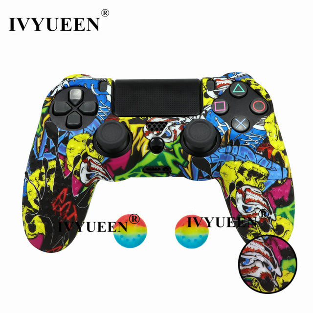 IVYUEEN 25 Colors Anti Slip Silicone Protective Skin Case For Sony PlayStation 4 PS4 DS4 Pro Slim Controller Thumb Grip Caps - Amzon World