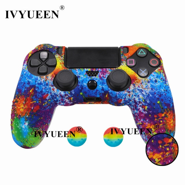 IVYUEEN 25 Colors Anti Slip Silicone Protective Skin Case For Sony PlayStation 4 PS4 DS4 Pro Slim Controller Thumb Grip Caps - Amzon World