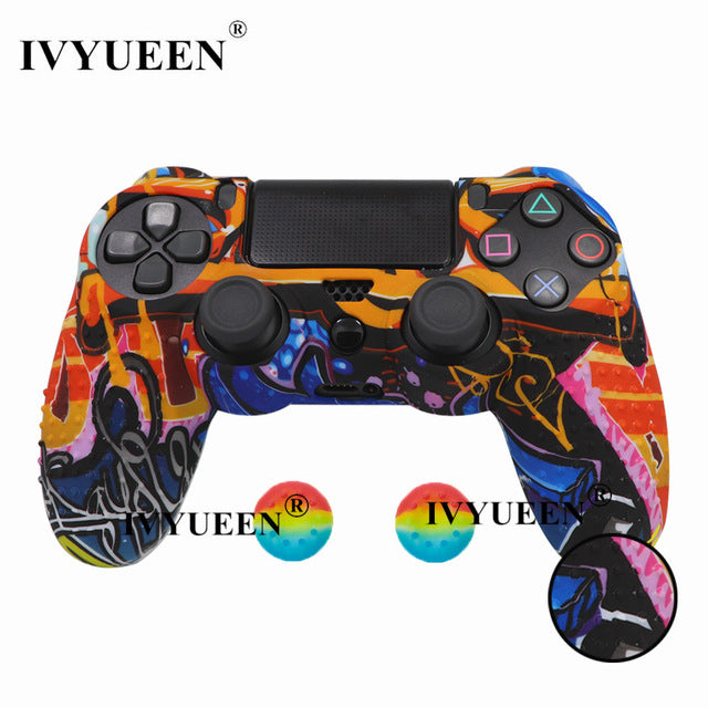 IVYUEEN 25 Colors Anti Slip Silicone Protective Skin Case For Sony PlayStation 4 PS4 DS4 Pro Slim Controller Thumb Grip Caps - Amzon World