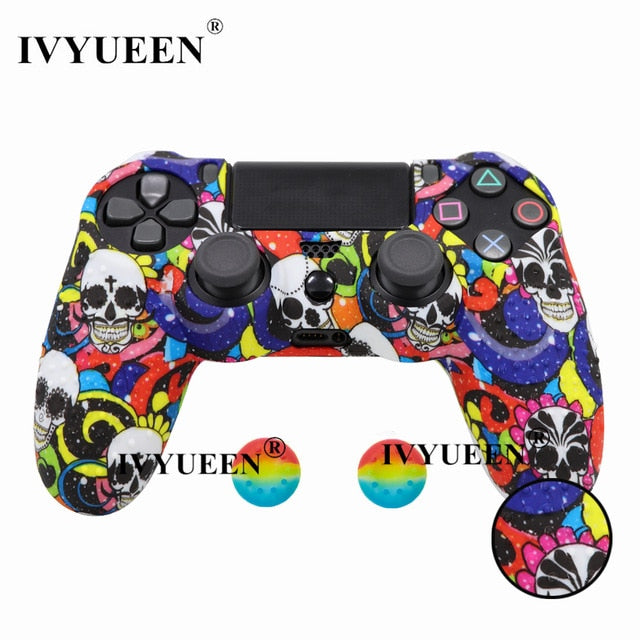 IVYUEEN 25 Colors Anti Slip Silicone Protective Skin Case For Sony PlayStation 4 PS4 DS4 Pro Slim Controller Thumb Grip Caps - Amzon World