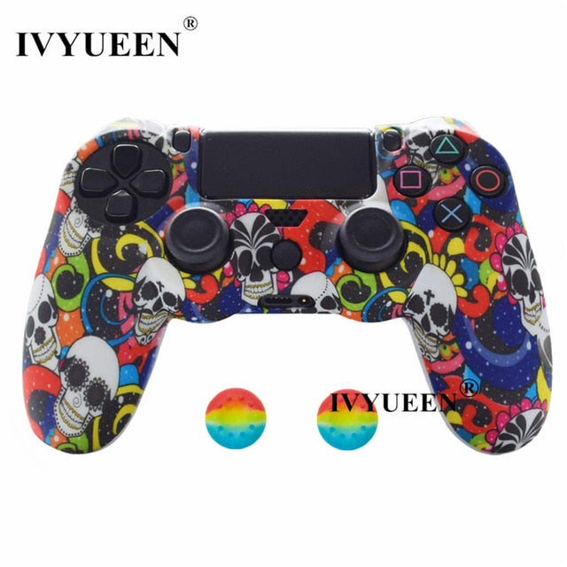 IVYUEEN 44 Colors Silicone Camo Protective Skin Case For Sony Dualshock 4 PS4 DS4 Pro Slim Controller Thumb Grips Joystick Caps - Amzon World