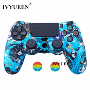 IVYUEEN 44 Colors Silicone Camo Protective Skin Case For Sony Dualshock 4 PS4 DS4 Pro Slim Controller Thumb Grips Joystick Caps - Amzon World