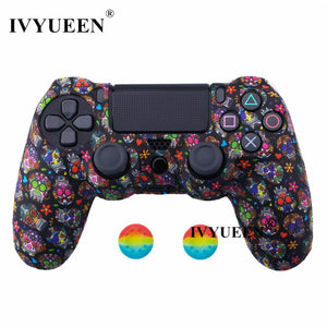 IVYUEEN 44 Colors Silicone Camo Protective Skin Case For Sony Dualshock 4 PS4 DS4 Pro Slim Controller Thumb Grips Joystick Caps - Amzon World